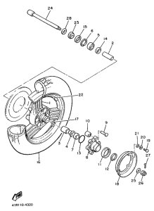XVZ13TD Переднее колесо