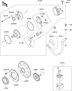 ZX900 Стартер