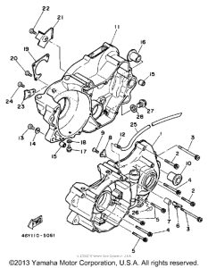 TY350S Картер двигателя