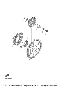 YZF-R1S Стартер