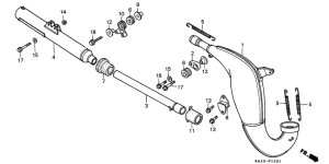 CR125R Глушитель