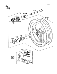 ZX1100 Переднее колесо