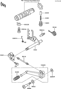 ZX600 Механизм переключения передач