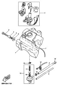 YQ50 Топливный бак