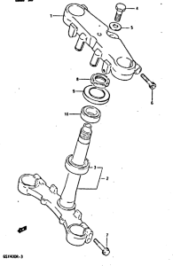 GSX-R400 Траверса нижняя