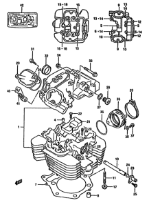 DR650 Головка цилиндров
