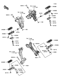 EX650 フットレスト