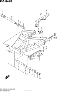 GSX1300R (ABS) Rear Swingingarm (Gsx1300Ral7 E28)