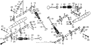 GL1200I Распределительный вал и клапана