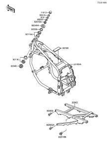 ZX600 Frame comp