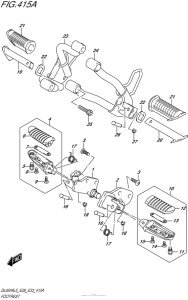 DL650 (ABS) Подножки