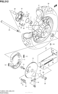 VL800 Rear Wheel (Vl800L3 E03)