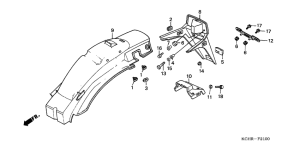 CG125 Заднее крыло