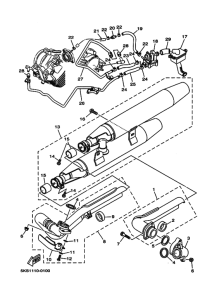 XVS1100ATL XVS1100ATLS Выхлоп