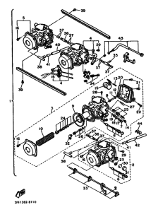 FZR1000 FZR1000U Carburetor assy