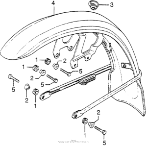 CB750 Переднее крыло