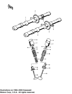 KZ1000 Camshafts / valves