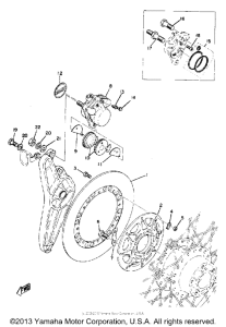 TZ750A Rear disc brake-caliper