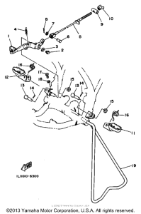 YZ125S Подножки