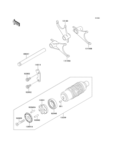 ZG1000 Валы и вилки переключения передач