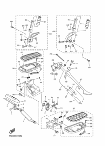 XVS1300A Support & repose pied