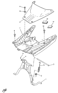 CW50RS Stand. footrest