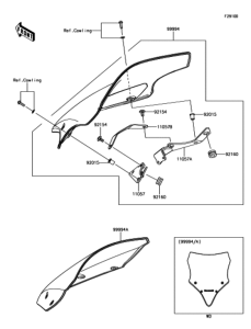 EX650 アクセサリ(ウインドシ-ルド)