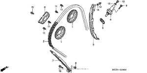 CB900F Cam chain + tensioner