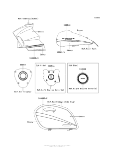 VN1700 Decals (Green / ebony)(Jcfa)(Ca,us)