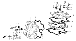VF700C Крышка головки цилиндров