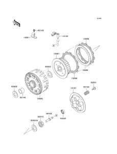KL650 Сцепление