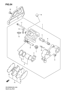 DR-Z250 Задний суппорт