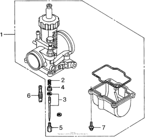 CR250R Детали карбюратора