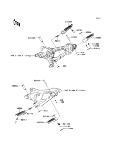 ZR800 Подножки