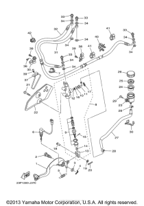 XT1200Z Задний торм цилиндр