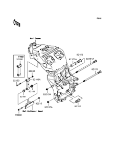 ZX1200 Крепление двигателя