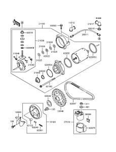 KLE500 Стартер