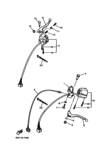 XV535 XV535G Interruptor  manillar&palanc