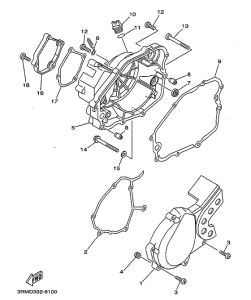  Крышка картера двигателя