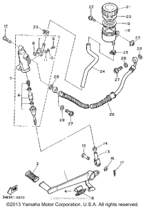 FZR600RA Задний торм цилиндр