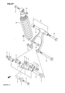 DR650 Втулки заднего рычага