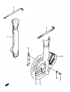 DR500 Передняя вилка cover