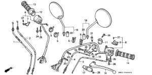 CD250 Handle lever / switch / cable