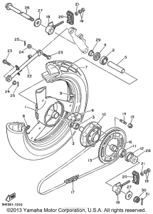 FZR600RL Переднее колесо