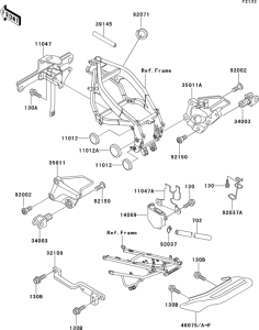 ZX600 Короб для АКБ