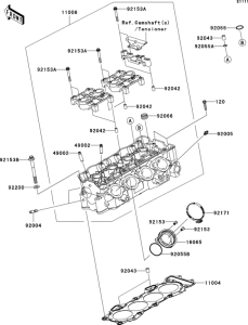 ZX600 Головка цилиндров