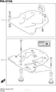 AN650Z Optional (Stopper Set Rear Box Plate)