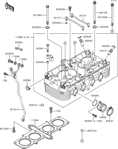 ZR1100 Головка цилиндров