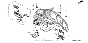 GL1800 Meter panel (gl1800 / a'05)