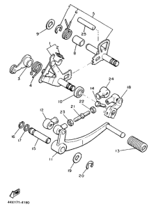XJ900 Вал переключения